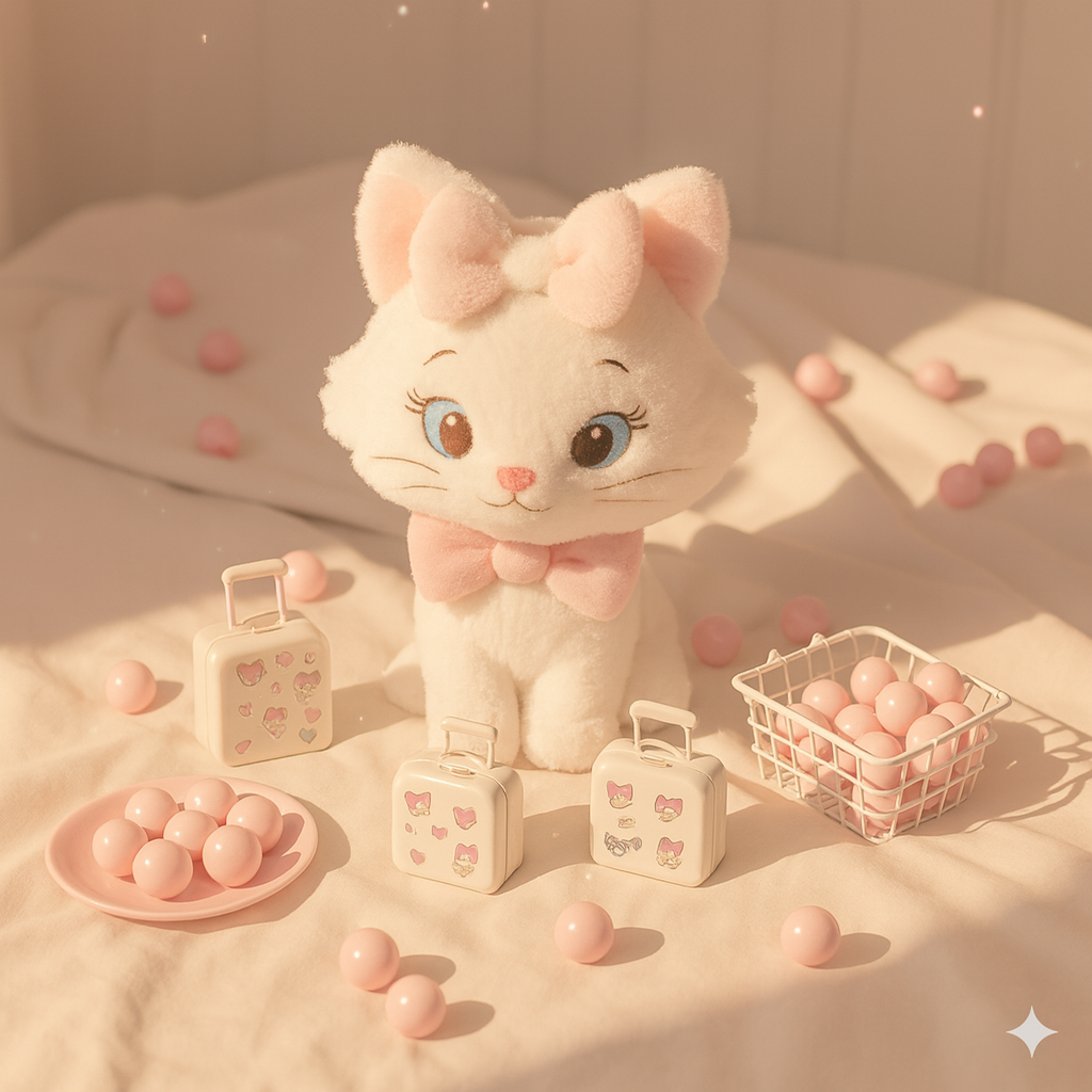 A-【Kawaii Lucky Scoop Suitcase Set】- Edición de 14"