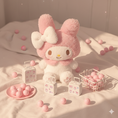 A-【Kawaii Lucky Scoop Suitcase Set】- Edición de 14"